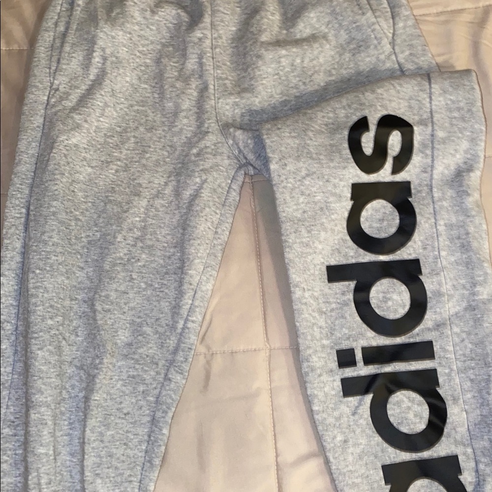 Grey adidas sweatpants